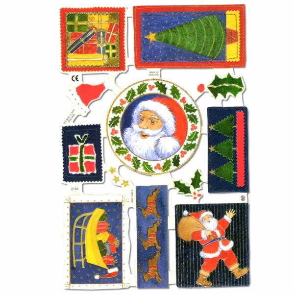 サイズ：高さ23.5×幅16.0cm素　材：紙製※定形外郵便物可ブランド：マメロックデザイン：クロモス シート クリスマス プレゼント トナカイハイセンスで美しいクロモス。嬉しそうなサンタの横顔が描かれています。楽しいクリスマスを彩る素敵な...