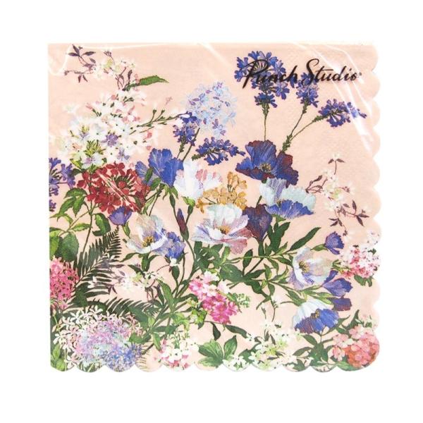 サイズ：縦幅25.0cm×横幅25.0cm（広げた状態）　　　　　3枚重ね/20枚入り/ドイツ製※定形外郵便物OKブランド：Punch Studioデザイン：ピンク 花 花柄 フラワーパンチスタジオのオシャレなペーパーナプキンです。ピンクの...