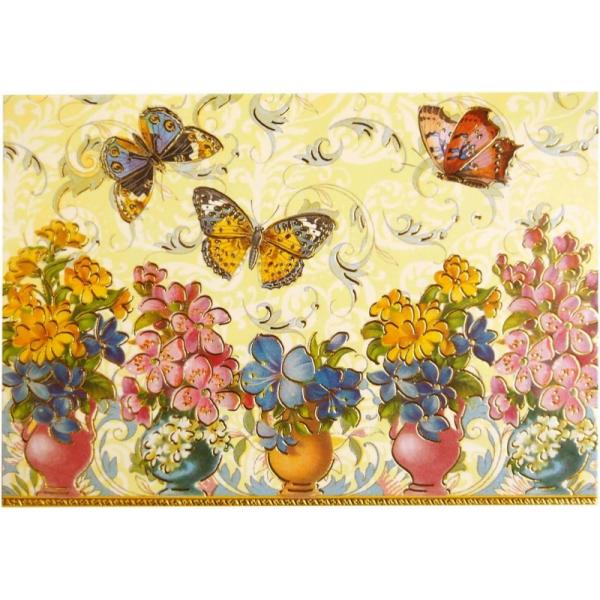 サイズ：約8.9×12.7cm（カード）素材：紙製※定形外郵便物OKブランド：Punch Studioデザイン：フラワー 花 ブローチ ブルー 青色 アメリカ・カリフォルニア発の雑貨ブランド Punch Studio(パンチスタジオ)ヴィク...