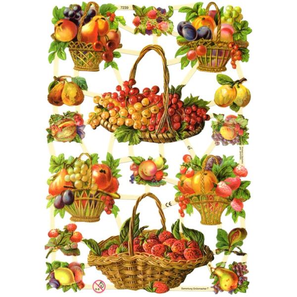 素　材：紙製サイズ：約 縦23.5 横16.5(cm)※定形外郵便物可ブランド：エルンスト・フライホーフデザイン：クロモス シート フルーツ            ハイセンスで美しいクロモス。リンゴやイチゴ、さくらんぼなどの美味しそうな果物...