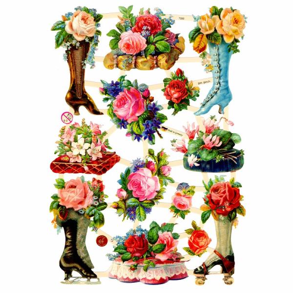 サイズ：23.5×16.5cm素　材：紙製※定形外郵便物可ブランド：エルンスト・フライホーフデザイン：バラ ローズ 花束 ブーケ ピンクドイツからアンティーク、クラシック調の美しいデザインを送り出すErnst Freihoff(エルンスト・...