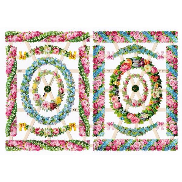 サイズ：23.5×16.5cm素　材：紙製※定形外郵便物可ブランド：エルンスト・フライホーフデザイン：バラ ローズ 花束 ブーケ ピンクレトロなイラストがデザインされた、ハイセンスで美しいクロモス。ピンクの薔薇を中心に、様々な花で作られたリ...