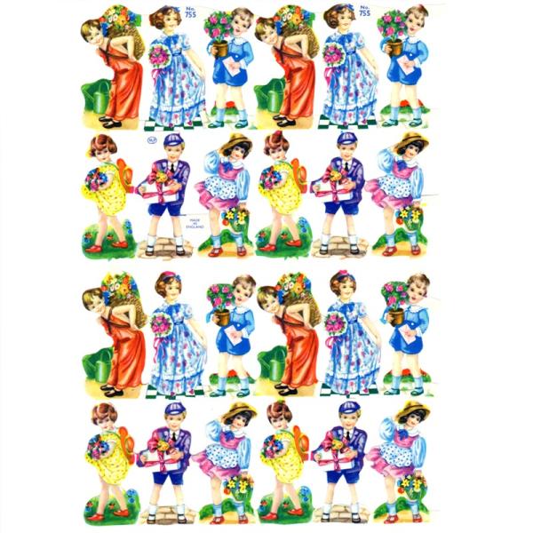 素　材：紙製※定形外郵便物可ブランド：マメロックデザイン：クロモス シート 少年 少女 花ポーランドで誕生し、イギリスからヴィクトリアクラシックを送り出すMamelok(マメロック)ハイセンスで美しいクロモス。花を持った少年少女達が描かれて...