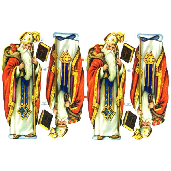 素　材：紙製※定形外郵便物可ブランド：マメロックデザイン：クロモス シート 司祭 リンゴ 本ポーランドで誕生し、イギリスからヴィクトリアクラシックを送り出すMamelok(マメロック)ハイセンスで美しいクロモス。リンゴの入った袋を背負った司...