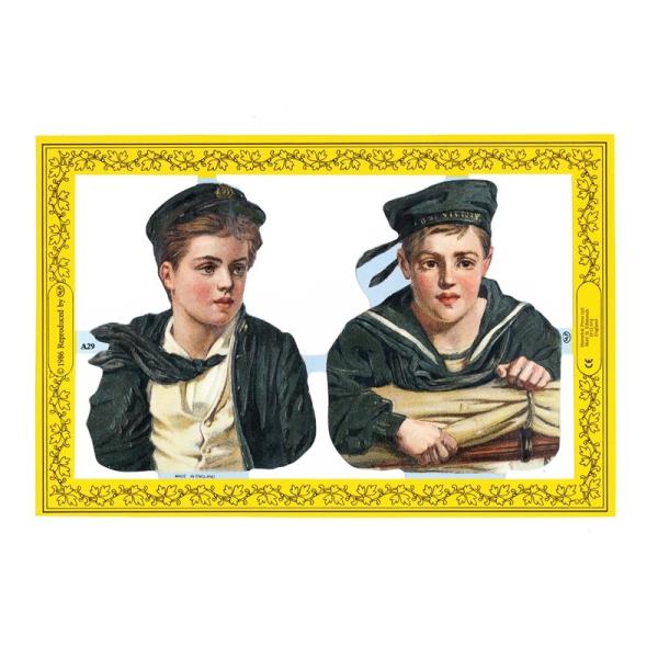 サイズ：約幅23.5×高さ16.0cm素　材：紙製※定形外郵便物可ブランド：マメロックデザイン：クロモス シート 少年 親友ハイセンスで美しいクロモス。二人の少年を描いています♪いったい何を見つめているのでしょうか…エンボス加工なのでぽこっ...