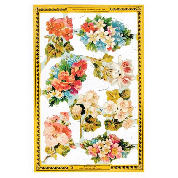 サイズ：23×15cm×2枚素　材：紙製※定形外郵便物可ブランド：マメロックデザイン：バラ ローズ ハト 蝶レトロなイラストがデザインされた、ハイセンスで美しいクロモス。シートは折りたたまれています。二面に渡ってイラストがデザインされていま...