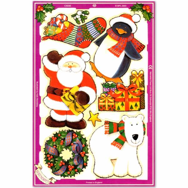 サイズ：約幅15.2×高さ23.0cm素　材：紙製※定形外郵便物可ブランド：マメロックデザイン：クロモス シート クリスマス サンタ ペンギンハイセンスで美しいクロモス。ペンギンやサンタクロースがクリスマスパーティーを準備している様子を描い...