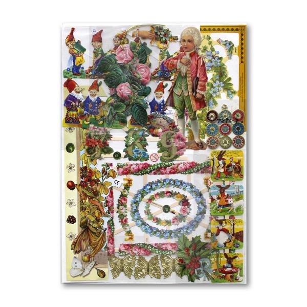 ※定形外郵便物OK台紙size：約30〜32×23cm（商品によって台紙のサイズに幅があります）デザイン：クロモス シート 人物 動物 昆虫 花 などの詰め合わせ       ポーランドで誕生し、イギリスからヴィクトリアクラシックを送り出す...