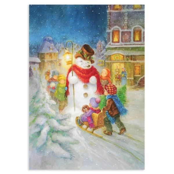 Art Unlimited ポストカード ランタンを持った雪だるま クリスマス グリーティングカード D665 雑貨ロビン ヤフー店 通販 Yahoo ショッピング