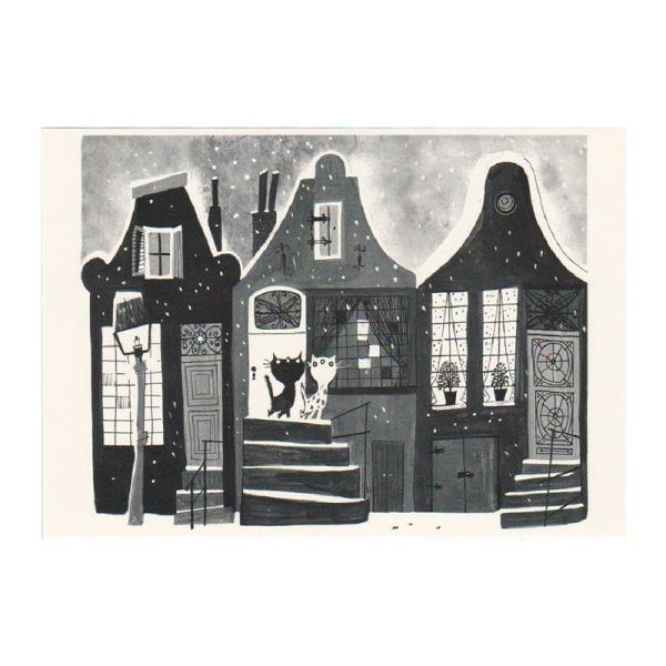 Art Unlimited ネコのポストカード ピムとポム 雪の降る街角 グリーティングカード Buyee Buyee Japanese Proxy Service Buy From Japan Bot Online