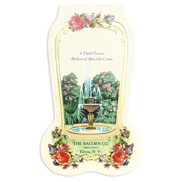 ANTIQUE ダイカット メモ ローズ （噴水のある庭園）