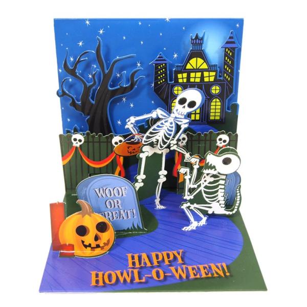 Up With Paper ポップアップカード 骸骨 ペット ハロウィン グリーティングカード Ps1031 雑貨ロビン ヤフー店 通販 Yahoo ショッピング