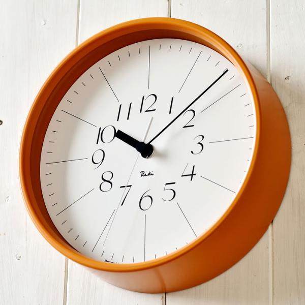 Lemnos　RIKI　CLOCK　アナログ壁掛け時計　レムノス　リキ Lemnos（レムノス） 掛け時計 Lemnos RIKI STEEL CLOCK リキ スチール