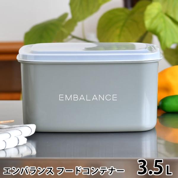 検索キーワード EMBALANCE エンバランス フードコンテナー 3.5L 保存容器 プラスチック ぬか漬け 容器 ぬか床 漬け床 密閉 梅干し 保存 シンプル グレー 鮮度保持 発酵食品 日本製 食品 キッチングッズ かわいい 作り置き...