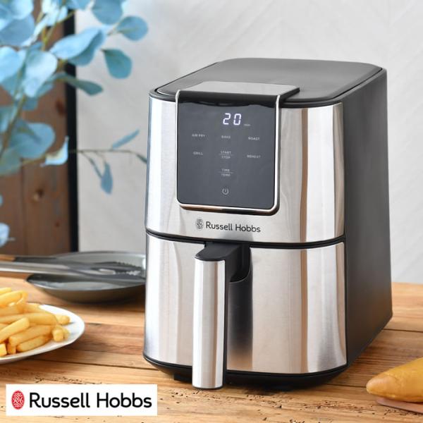 検索キーワードRussell Hobbs ラッセルホブス エアフライオーブン 1420JP エアフライヤー ノンフライオーブン 多機能 スリム 温度調整 食洗機対応 4リットル タッチパネル式 揚げる 焼く 温め直し