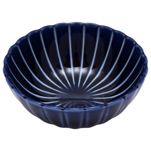 美濃焼 カネコ小兵 丸 小鉢 ぎやまん 茄子紺