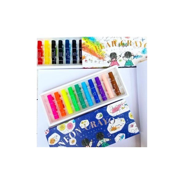 【ズームインサタデーで紹介されました！】蛍光くれよん10色