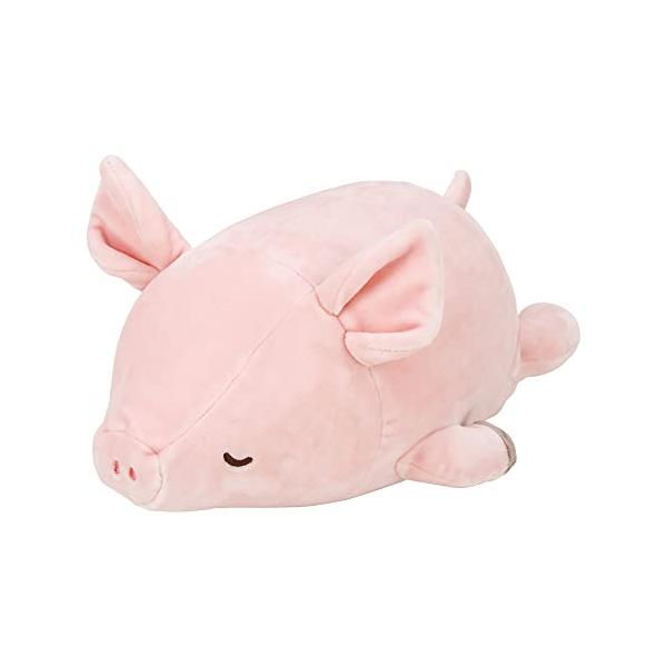 他サイト： りぶはあとボルスタークッションマシュマロアニマルブタのピンキー(全長約30cm)ふわふわもちもち38983-21の商品画像