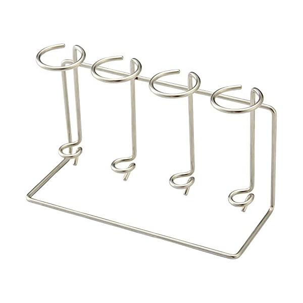 他サイト： トップラボ(Top Labo) 清潔設計ステンレス歯ブラシ立て 65065800 シルバー 15×6×高さ9.2cmの商品画像