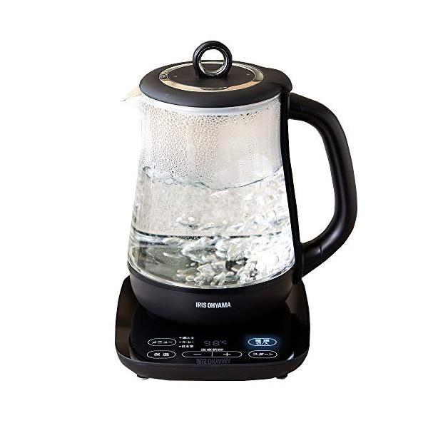 IRIS OHYAMA（アイリスオーヤマ）『電気ケトル 温度調節付（IKE-G1500T-B）』