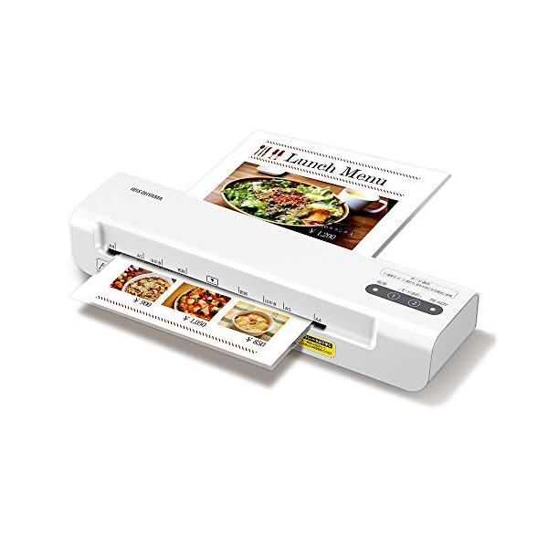 他サイト： アイリスオーヤマ ラミネーター A4対応 ~100μm対応 簡単操作 コンパクト ウォームアップ時間4分 ヒーターオートオフ機能 詰まり防止レバの商品画像