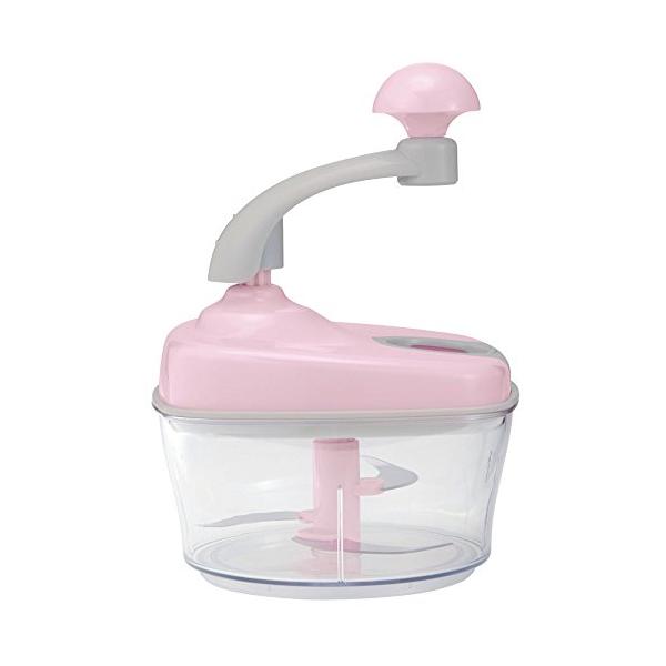 ・ピンク L DH2084・・Size:L・簡単にみじん切り、撹拌、泡立てができるマルチ調理器です。・握りやすいハンドル設計。1800mlの大容量。高性能なカーブした3枚刃。水切りかご、エッグセパレーター付き。・サラダ、ソース、離乳食、オム...