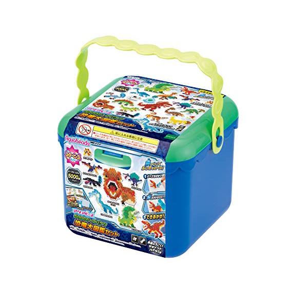 他サイト： アクアビーズ 【5000ビーズバケツ 恐竜大図鑑セット】 AQ-E01の商品画像