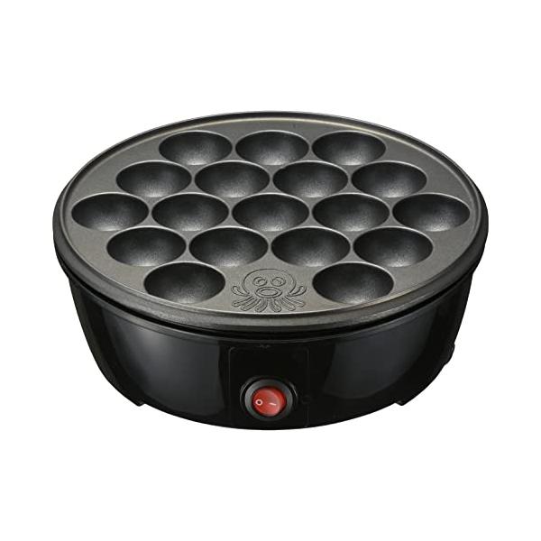 たこ焼き器・ブラック  COK-E-T65-AH-K・ 特 長 ● 卓上でたこやきパーティーが簡単に楽しめます● スイッチをオン／オフするだけの簡単操作● フッ素樹脂加工プレート使用でお手入れ楽々● 18個焼き● 本体カラーはブラック・ 仕...