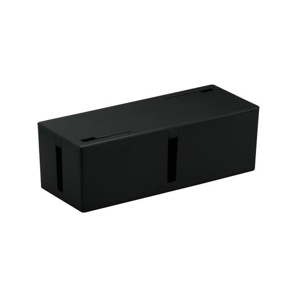 他サイト： BUFFALO ケーブルボックス 電源タップ&amp;ケーブル収容 Lサイズ ブラック BSTB01LBKの商品画像