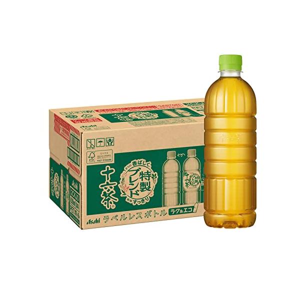 アサヒ飲料 十六茶 ラベルレスボトル 630ml×24本 お茶 ノンカフェイン
