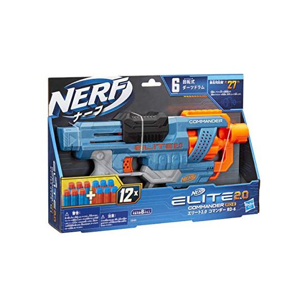 コマンダー・コマンダー 36.2x24.2x6.7cm E9485・・Style:コマンダー・ナーフ エリート2.0 コマンダー RD-6 回転ダーツドラム付き: ブラスターには、6本のダーツが入る回転ドラムが付いています。6本のダーツを連...