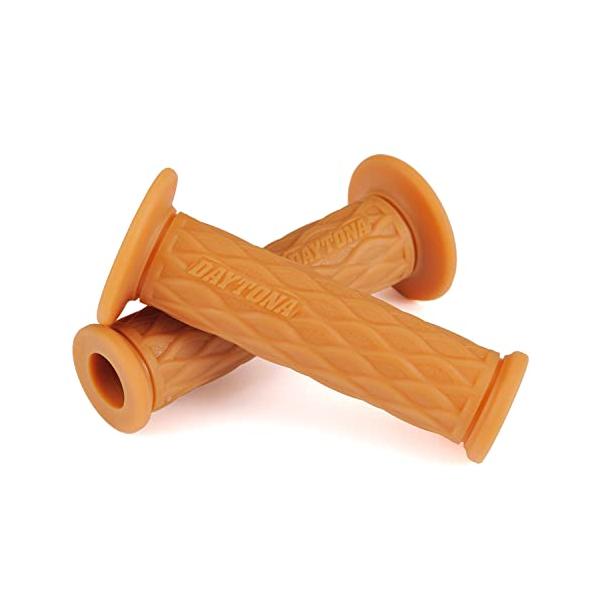 他サイト： デイトナ(Daytona) グリッピーグリップ バイク用 グリップ ハンドル径Φ22.2用 125mm エンド貫通 GG-D-NAMI 生ゴム色の商品画像