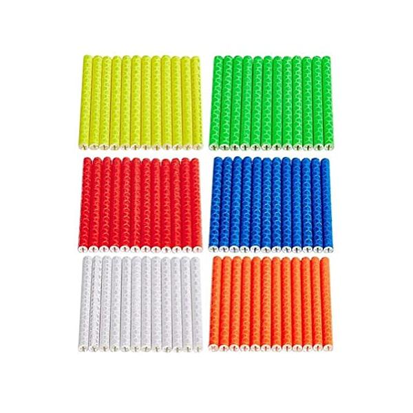 ・6色ミックス  ・・Color:6色ミックス・自転車のホイール部分に取り付けるタイプのカラフルなリフレクターセットです。・装着は簡単。やや強めに押し込むだけです。・軽量なので走行の妨げになりません。・車のライト等で360°綺麗に反射します...