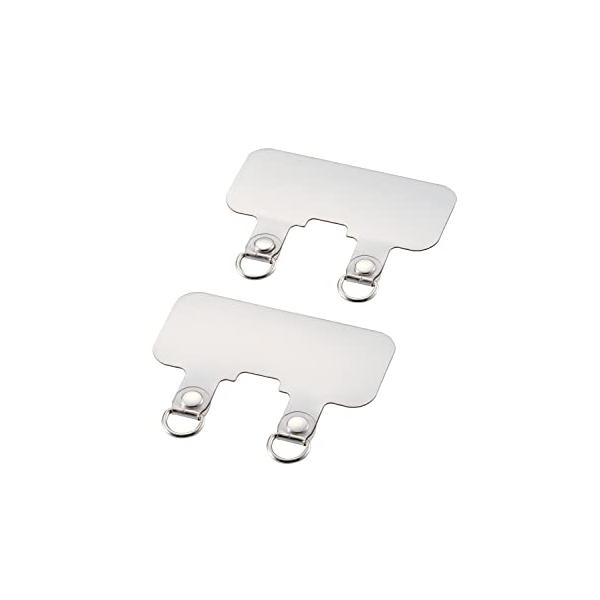 他サイト： エレコム スマホ ストラップホルダー スマホショルダー スマホストラップ 2口タイプ 2枚入り クリア P-STHD2CRの商品画像