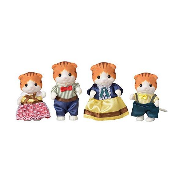 メイプルネコ・ファミリー ワンサイズ FS-30・・Style:メイプルネコPatternName:ファミリー・メイプルネコのお父さん、お母さん、男の子、女の子の4体セットです。・お人形の首、手足を動かして、ポーズをとることができます。・道...