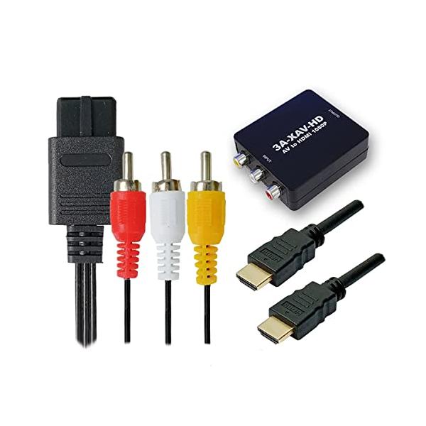 ・SFCケーブル単体  3A-XAV-HD-SET・・Color:SFCケーブル単体・■スーパーファミコン（SFC）、Newファミコン、ニンテンドー64（N64）、ニンテンドーゲームキューブ（GC）用の映像・音声ケーブルとAVケーブル＋HD...
