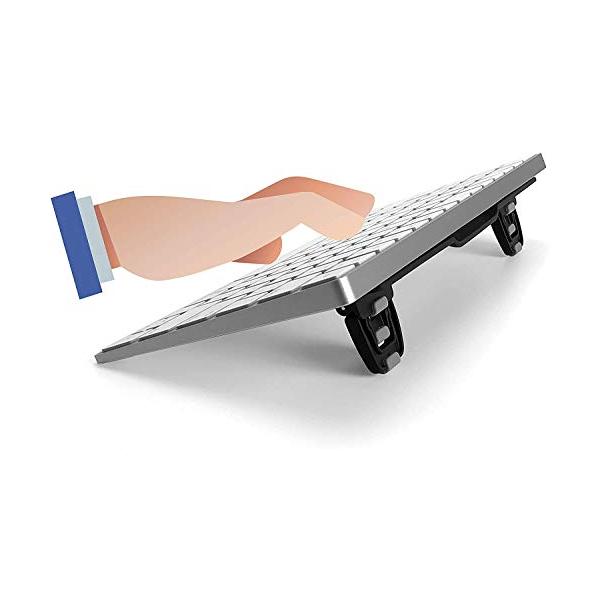 ・Black  ESC-FLIP・【　快適なタイピング・3つの角度／高さに調整　】キーボードスタンドでお客様に合った角度や高さ調整をするとよりスムーズにタイピングできます。お使いのキーボードの調整脚が潰れたり高さ調整が十分にできなくてお困り...