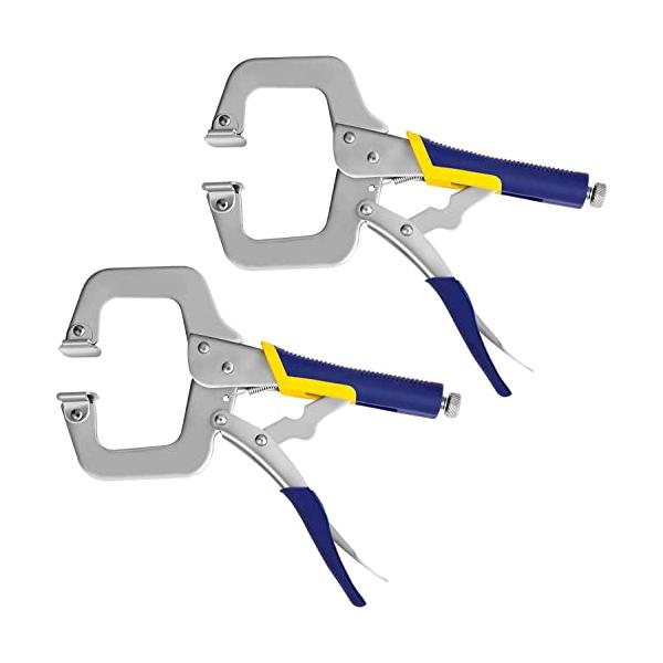 木工仕事・シルバー Cタイプペンチ ・・Size:Cタイプペンチ・作業場で完璧なパートナー:3インチのクランプ容量(76 mm)は、2-3/4インチの厚さの部品や材料を処理することができます。DIY補修、戸棚作業、ミニネジ木工作業と木工作業...