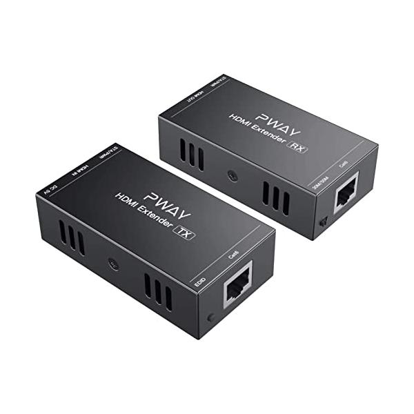 PWAY HDMI エクステンダー 165FT/50M ロスレス伝送 対応Cat5e/6/7 フル