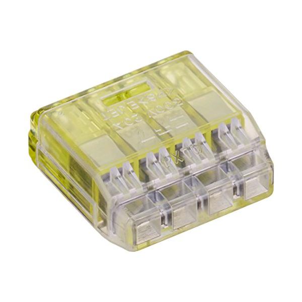 他サイト： ニチフ 差込形コネクタ クイックロック 50個入 QLX4-YCL 極数:4の商品画像