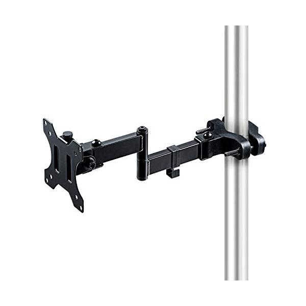 他サイト： イーサプライ モニターアーム ポール取付 4関節 支柱 32インチまで 耐荷重8kg 多関節 1画面 上下 左右 VESA 75 100 EEXの商品画像