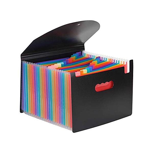 ドキュメントスタンドA4 25ポケットファイルボックス 書類ケース 収納