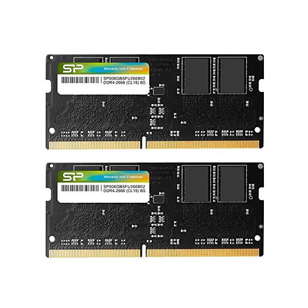 シリコンパワー ノートPC用メモリ DDR4-2666 (PC4-21300) 8GB×2枚