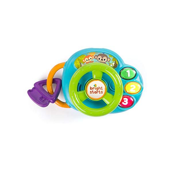 Bright Starts Lights & Laughs Driver Musical Toy with Lights, Ages 3 months +