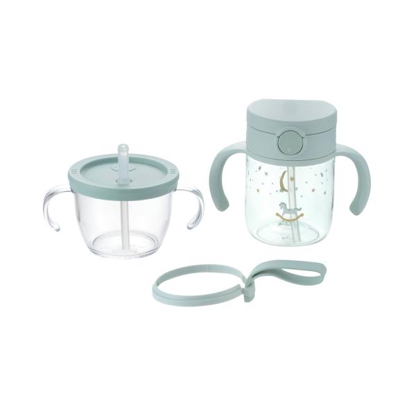 他サイト： リッチェル アスター おうちおでかけスタートセット ライトブルー 1セット 150ml 200ml 6カ月の商品画像