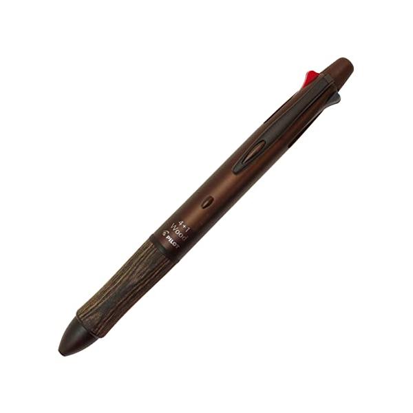 Pilot 4+1 ウッド/Wood ダークブラウン BKHFW2SRDBN 最大φ 14.1mm 全長