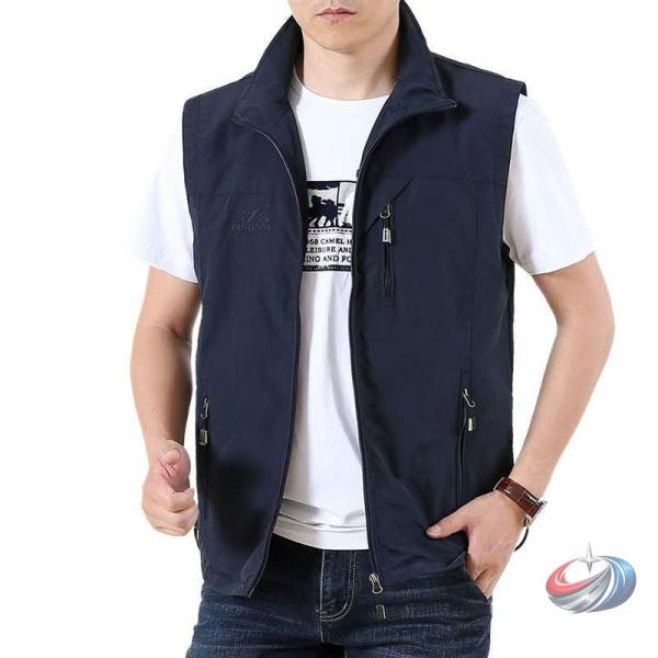 メッシュベスト メンズ 多機能ベスト 春夏 ピークル 作業着 アウトドア 通勤 登山 釣り キャンプ ミリタリー風 薄手 シンプル 収納ポケット多め 使いやすい