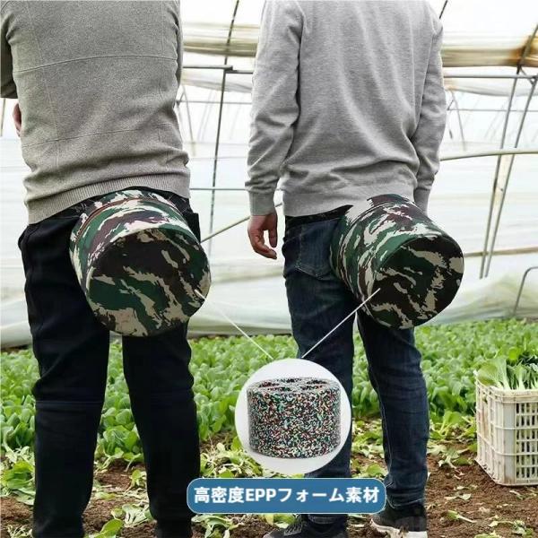 農作業椅子 畑仕事の腰掛け 座れる草むしりグッズピークル 軽量で持ち運び便利 草抜き除草や庭手入れに ガーデニングツールとして腰の負担を軽減