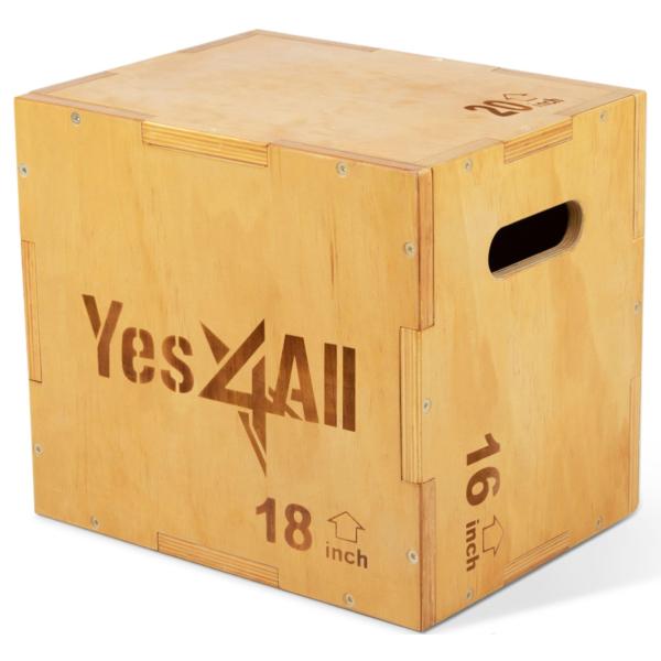 イエスフォーオール(Yes4All) プライオボックス ジャンプボックス ライトウッド 51×46×41cm 3in1 木製 コンディショニ