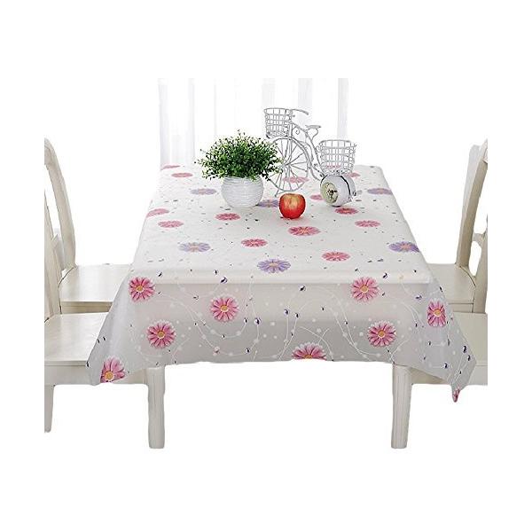 テーブルクロス パステル系 フラワー ビニール